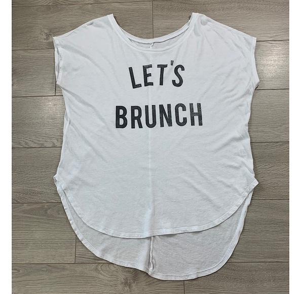 Signorelli “Let’s Brunch” White Tee - Picture 2 of 9